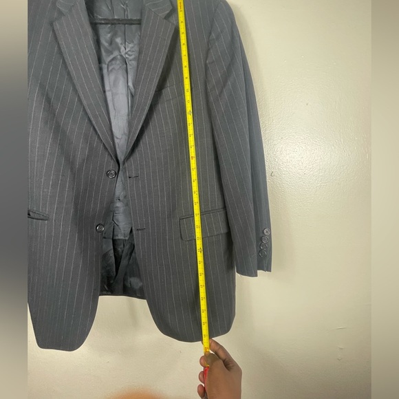 Hart Schaffner Marx Gray Sport Coat with Structured Shoulders  set size 40 R - Picture 8 of 11